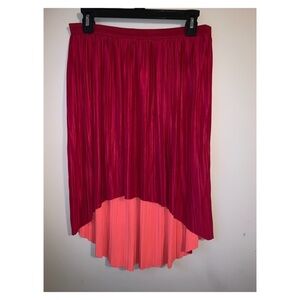 Spring summer flowing ribbed skirt